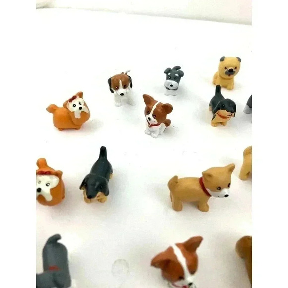 34 pc Tiny Dogs Miniature Figurines Crafts Various Breeds NEW Puppy Pet - Picture 8 of 12